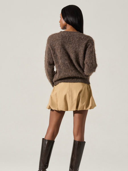 Conetta Sweater in Brown Green Floral