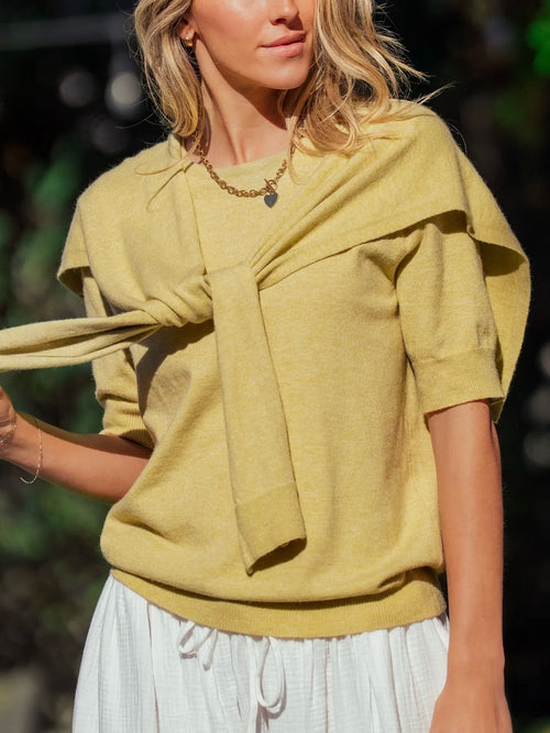 Tied Together Sweater in Kiwi