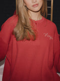 Woo Pig Henley Top in Red