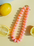 Bulky Bauble Necklace in Pink