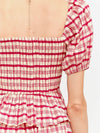 Clemence Plaid Blouse in Red