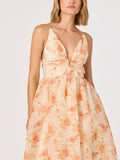 Janna Dress in Orange Floral