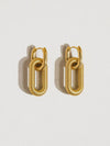 Kate Double Earring in Gold