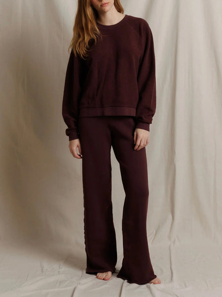 Marley Fleece Pants in Cherry Lacquer