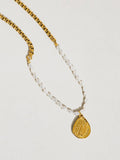 Agnes Pearl Wheat Pendant Necklace