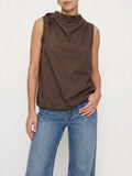 Cinch You Asked Top in Chocolate