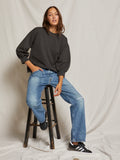 Niall Fleece Pullover in Vintage Black