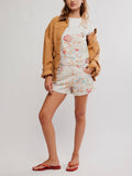 Ziggy Printed Shortall in Sun Drenched Combo