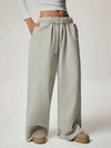 You Want A Fleece Of Me Sweatpants in Light Grey