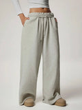You Want A Fleece Of Me Sweatpants in Light Grey