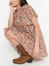 Rosalie Tunic Dress in Rustic Meadow
