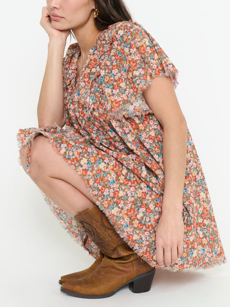 Rosalie Tunic Dress in Rustic Meadow