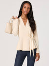 Dayna Wrap Top in Vanilla