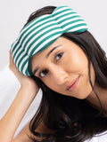 Weighted Sleep Mask in Green Cabana