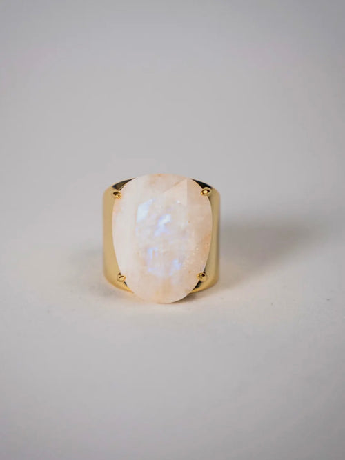 Anillo De Piedra Moonstone Ring