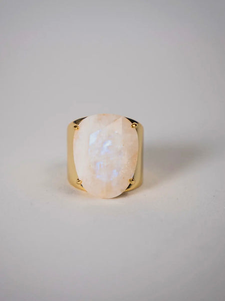 Anillo De Piedra Moonstone Ring