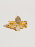 Sabine Multi Stone Ring in Olive