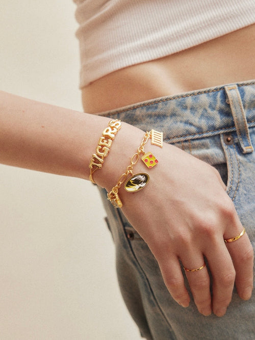 University of Missouri Two Piece Charm & Slogan Bracelet