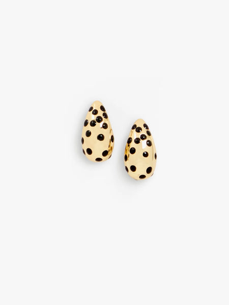 Le Drop Earrings in Gold & Black