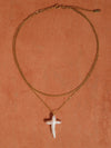 Aurise Pearl Cross Necklace