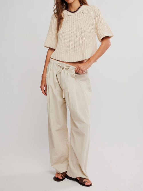 Chambers Laid Back Pull On Pant in Summer Sand