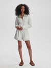 Annika Playsuit in Ivory Marl