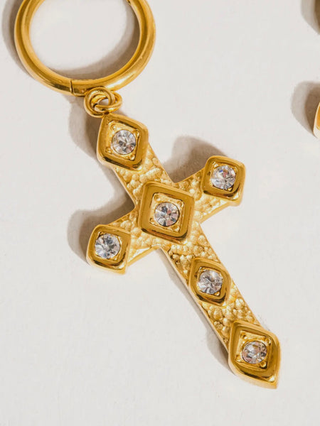 Miriam CZ Cross Earrings