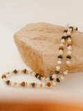 Arrow Beaded Necklace in Brown
