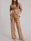 Sheer Intentions Pant in Taupe