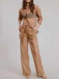 Sheer Intentions Pant in Taupe