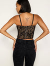 Lace Bustier in Black