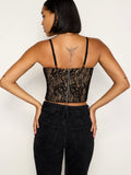 Lace Bustier in Black