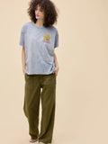 Queen World Tour 1977 Merch Tee in Light Blue Acid