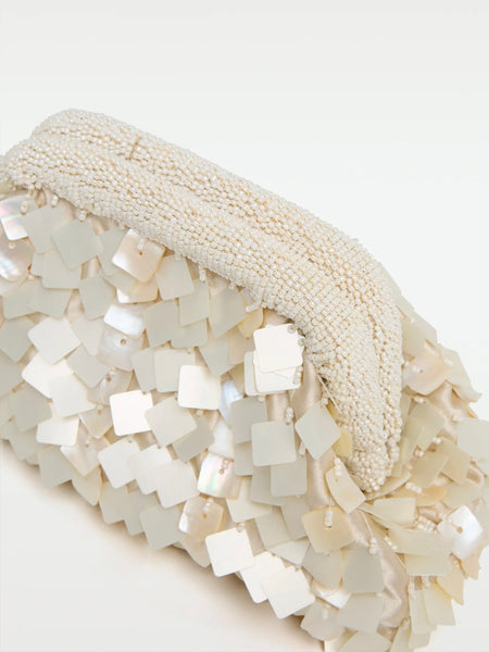 Vienna Clutch in Cream