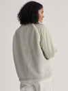 Denee Half Zip Sherpa Jacket in Agate Grey