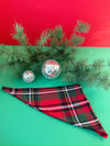 Flannel Dog Scarf in True Tartan