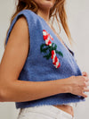 Be Merry Sweater in Blissful Blue Combo