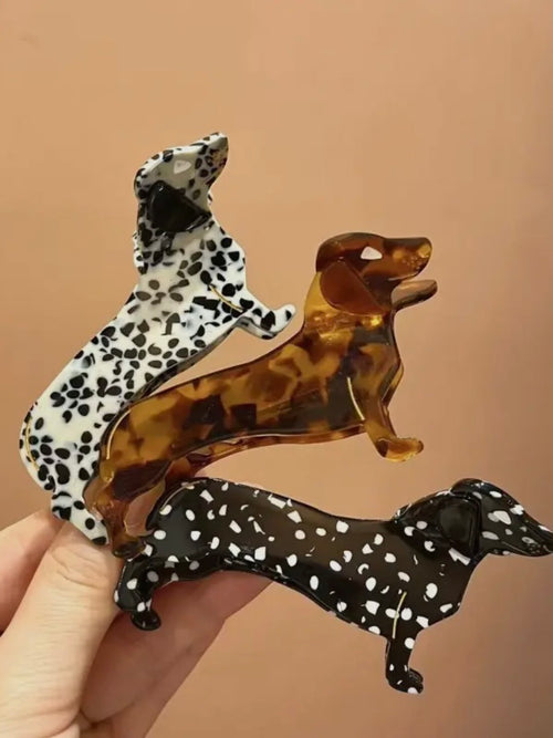 Dog Clip in Off White