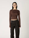 Isabeau Top in Espresso