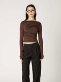 Isabeau Top in Espresso