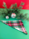Flannel Dog Scarf in Evergreen