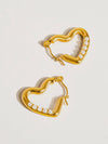 Avena Pearl Heart Hoop