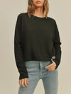 More To Love Long Sleeve Tee in Black