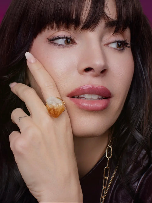 Anillos De Piedras Preciosas Citrine Ring