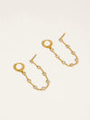 Daffira Crystal Chain Earrings