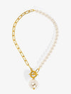 Chain & Pearl Pendant Necklace