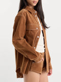 The Better Than Suede Overshirt in Cafe Clay