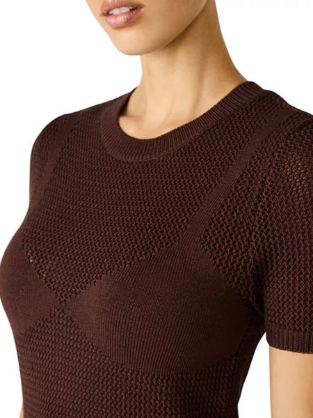 Blakelee Sweater Top in Walnut