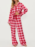 Livy & Connie PJ Set in Candy Cane Plaid