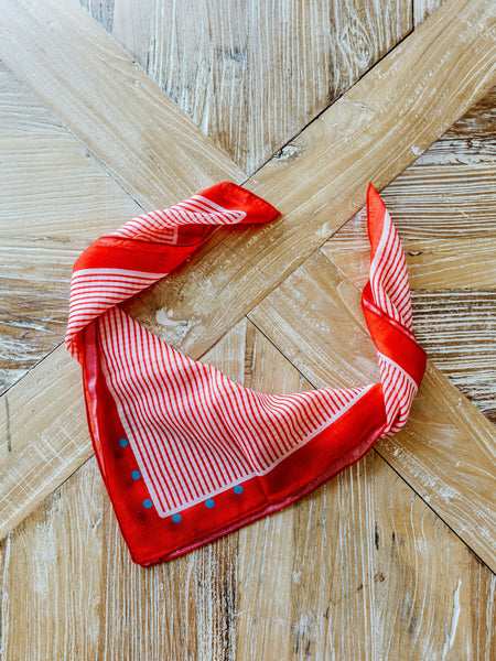 Red Stripe Scarf
